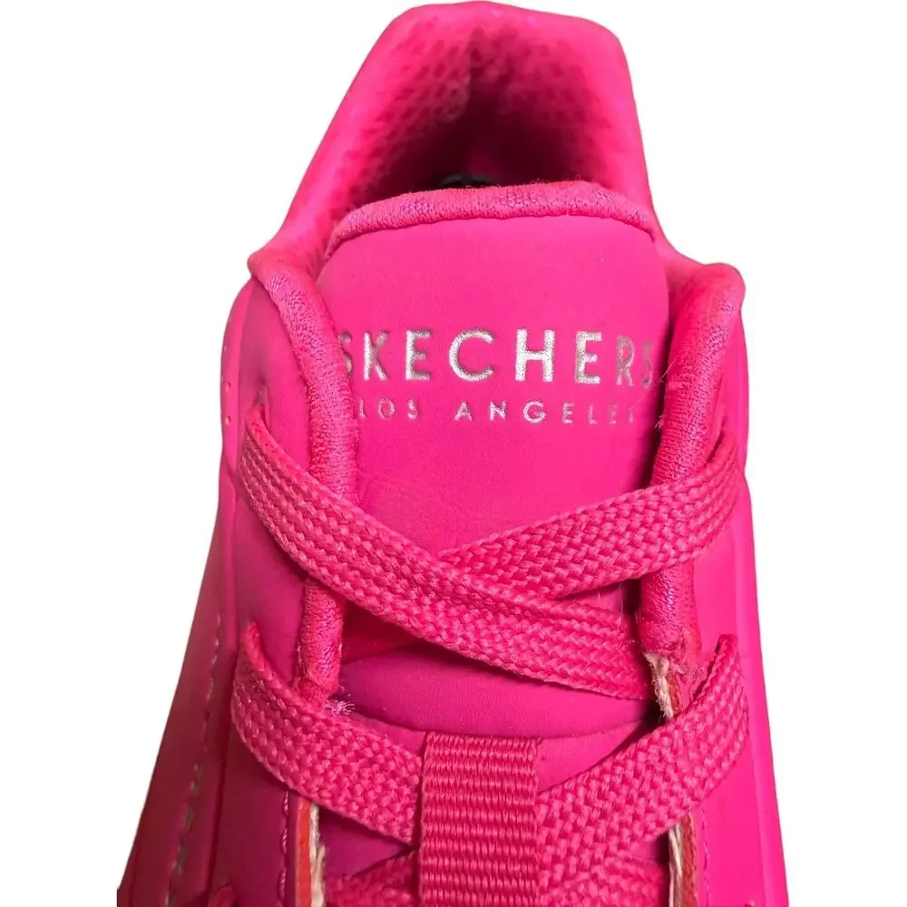 Skechers Uno Stand On Air Women 11 Hot Pink Sneaker Air Cushioned Midsole Shoes